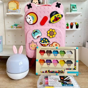 Kit mochila silicón cute